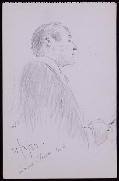 Laird Clowesの肖像 作： Francis Wilfred Lawson