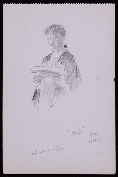 ミスエレノアヘリアーの肖像画 作： Francis Wilfred Lawson