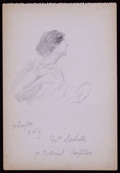 アランデル・エスデール夫人の肖像 作： Francis Wilfred Lawson