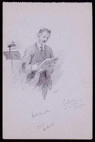 ノエル・ヒートンの肖像 作： Francis Wilfred Lawson