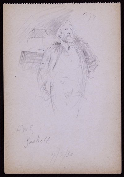 パーシヴァルギャスケルの肖像 作： Francis Wilfred Lawson