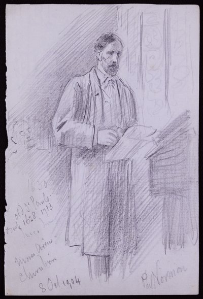 フィリップノーマンの肖像 作： Francis Wilfred Lawson