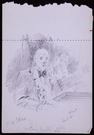 RWシュルツ堰の肖像 作： Francis Wilfred Lawson