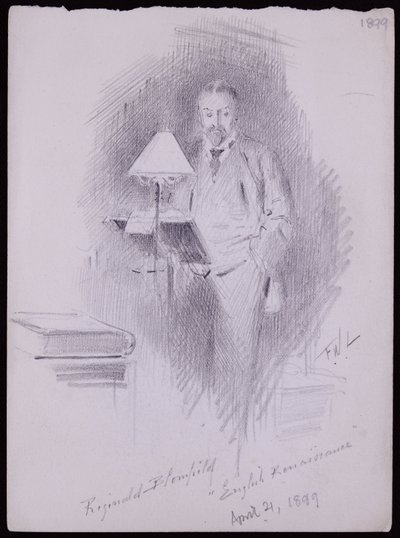 レギナルド・ブロムフィールドの肖像 作： Francis Wilfred Lawson