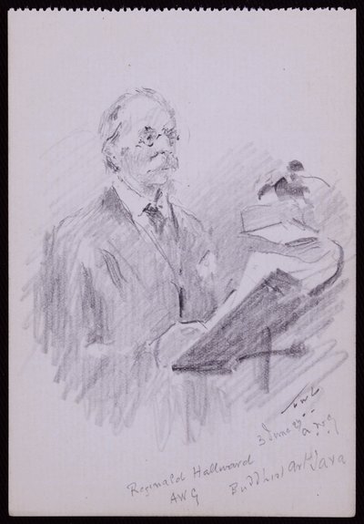 レジナルド・ホールワードの肖像 作： Francis Wilfred Lawson