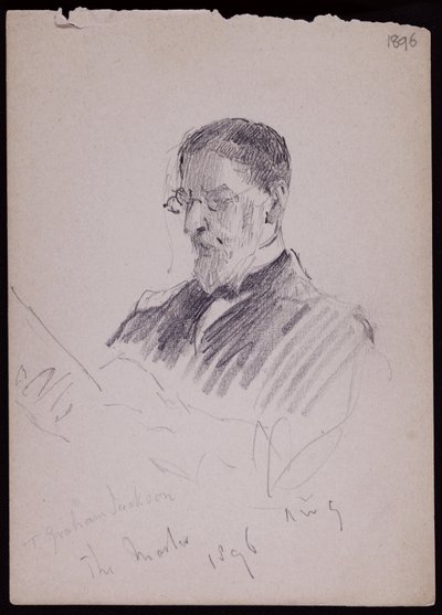 TGジャクソンの肖像 作： Francis Wilfred Lawson