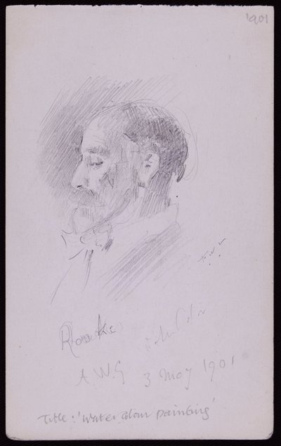 TMルークの肖像 作： Francis Wilfred Lawson