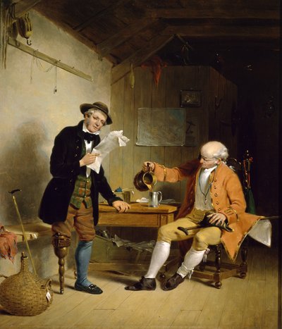 トラニオン提督とジャックハッチウェイ、1839年頃（キャンバスに油彩） 作： Francis William Edmonds
