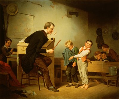罰を受ける生徒 作： Francis William Edmonds