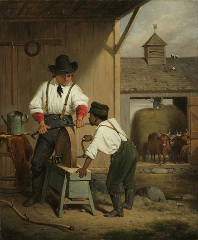鎌グラインダー、1856 作： Francis William Edmonds