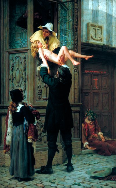 「ペストからの救出」、1898 作： Francis William Topham