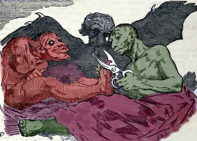 トイレを作っている様子：フランシスコ・ゴヤ・イ・ルシエンテス（1746-1826）が1820年頃に制作した版画。 作： Francisco (after) Goya y Lucientes