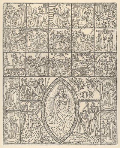 15 の密儀とロザリオの聖母現代印象、1488 年。 作： Francisco Doménech