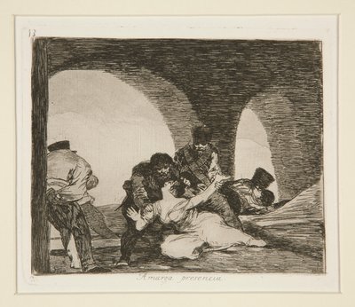 Bitter Presence (Bitter To Be Present) pl. 13 戦争の災害より 作： Francisco de Goya