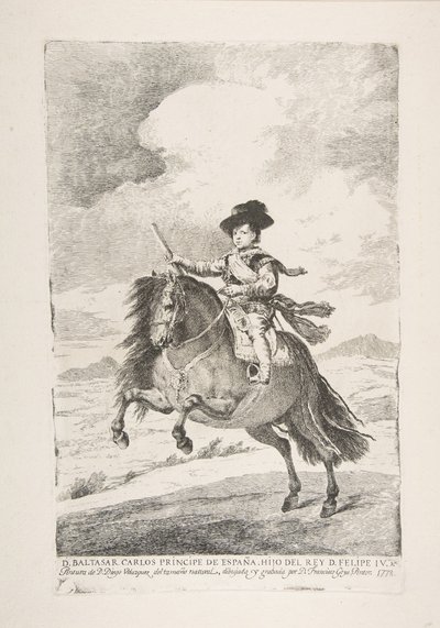 バルタザールカルロス、スペインのプリンスとフィリップの息子IV D.バルタザールカルロスプリンシペデエスパー... 作： Francisco de Goya