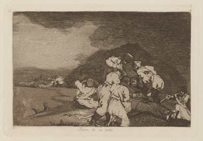大丈夫？ (It Services You Right), pl. シリーズ「戦争の惨事」から 6 作： Francisco de Goya