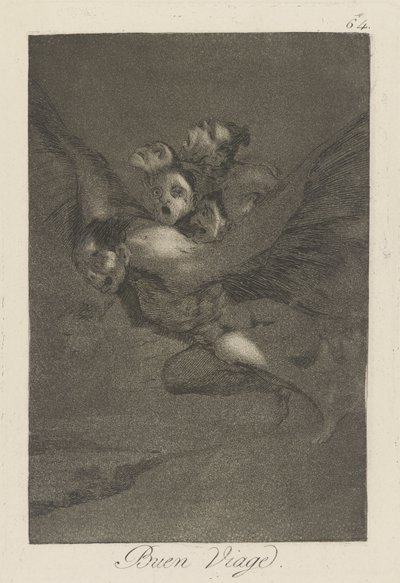 良い旅を。 (Bon Voyage.), pl. シリーズから 64 件 作： Francisco de Goya