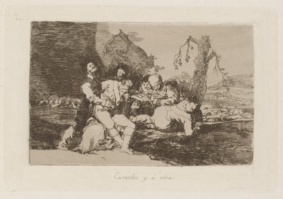 それらを治し、そして？ 別の（Get They Well, and On to the Next）、The Disasters of War のプレート 20。 作： Francisco de Goya