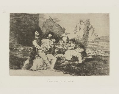 それらを治し、そして？ 別。 (Get Them Well, and On to the Next.), pl. シリーズ「戦争の惨事」から 20 作： Francisco de Goya