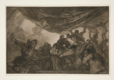Disparate claro (Clear Folly), pl. シリーズ Los proverbios から 15 作： Francisco de Goya