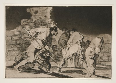 Disparate furioso (Furious Folly), pl. シリーズ 6 から Los proverbios 作： Francisco de Goya