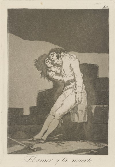 愛と死。 （愛と死。）、pl。 シリーズから 10 件 作： Francisco de Goya