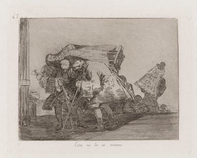 戦争の災害からのプレート 67 作： Francisco de Goya