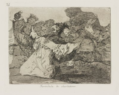 ペテン師のショービジネス。 (ペテン師 作： Francisco de Goya