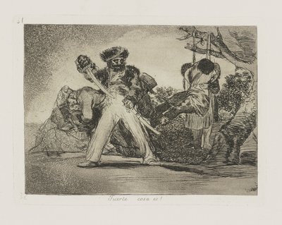 強いものは！ （それか 作： Francisco de Goya