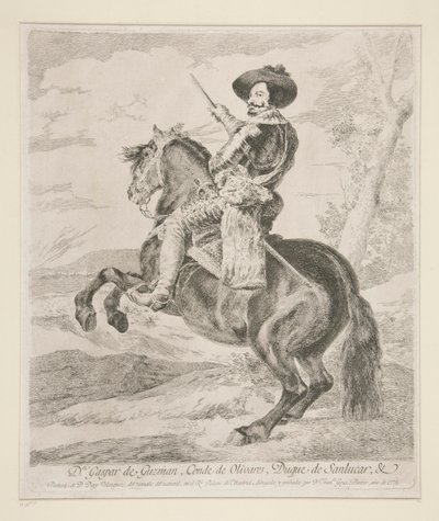 ガスパル・デ・グスマン、オリバレス公爵 作： Francisco de Goya