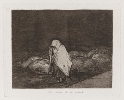 The Beds of Death、プレート 62 from The Disasters of War 作： Francisco de Goya