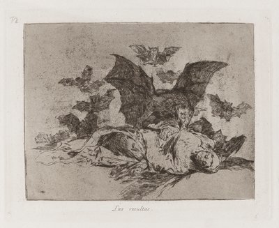 結果、『戦争の惨事』のプレート 72 作： Francisco de Goya