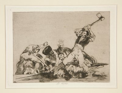 同じ（同じ）、pl。 3 戦争の災害より 作： Francisco de Goya