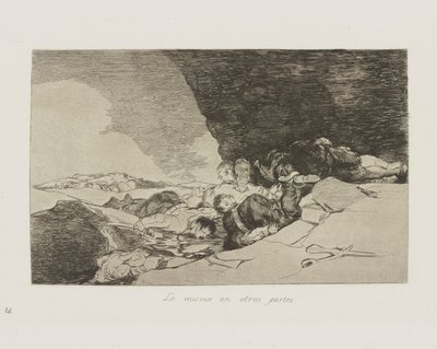 他の部分も同様。 （他の場所でも同じです。）、pl。 シリーズ「戦争の災害」からの23 作： Francisco de Goya