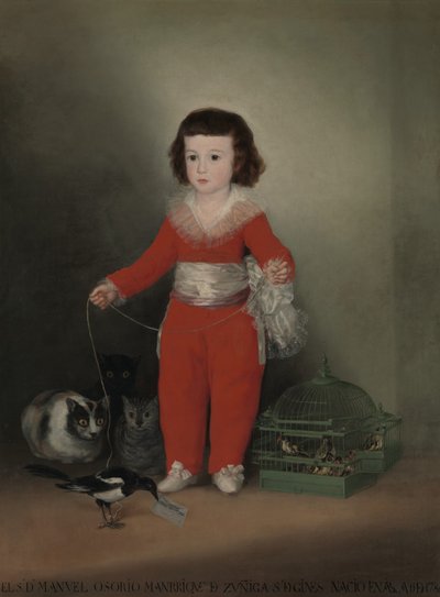 Manuel Osorio Manrique deZuñiga1784-1792、1787-88。 作： Francisco de Goya