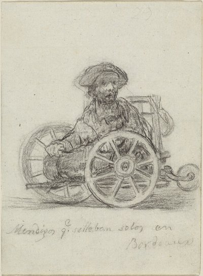 Mendigos que se llevan solos en Bordeaux (ボルドーで独り歩きする物乞い) 作： Francisco de Goya