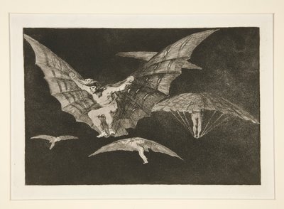 モード・オブ・フライング (A Way of Flying), pl. シリーズ「箴言」からの13 作： Francisco de Goya