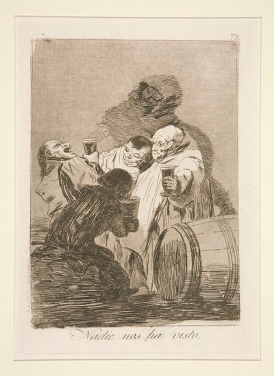 誰も私たちを見たことがありません (No One Has Seen Us), pl. シリーズから 79 件 作： Francisco de Goya