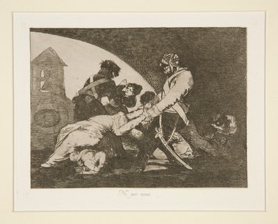 どちらもこれらをしないでください。 11 戦争の災害から 作： Francisco de Goya