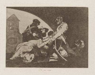どちらもこれらをしないでください。 シリーズ「戦争の惨事」から 11 作： Francisco de Goya