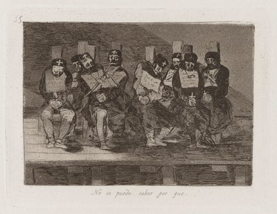 理由がわからない [原文ママ] (One Can 作： Francisco de Goya