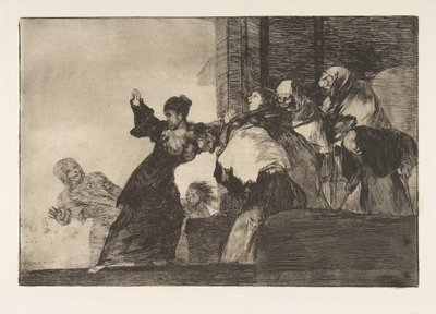Disparatesのプレート11：Poor Folly、ca. 1816〜23年に発行された1864。 作： Francisco de Goya