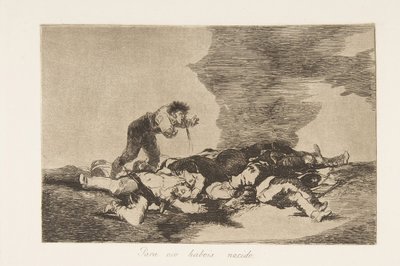戦争の災害からのプレート12ロスデサストレスデラゲラ：これは...、1810年に1863年に公開されました。 作： Francisco de Goya