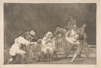 「Disparates」のプレート 17: Loyalty, ca. 1816-23 個人印刷 1854年頃。 作： Francisco de Goya