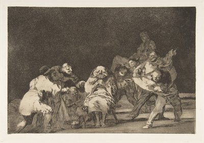 Disparatesのプレート17：忠誠心1816〜23年に発行された1864。 作： Francisco de Goya
