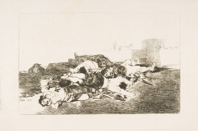 戦争の災害からのプレート22戦争の災害：さらに悪い。そんなに...、1810。 作： Francisco de Goya
