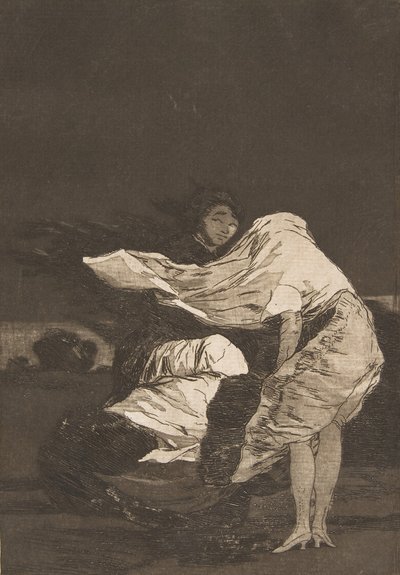 ロスカプリコスのプレート36：悪い夜のマラノーチェ、カリフォルニア州。 1797-98。 作： Francisco de Goya