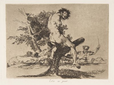 「The Disasters of War」のプレート 37 The Disasters of War: 「This ...」、1810 年発行 作： Francisco de Goya