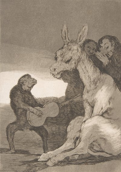 「ロス カプリチョス」のプレート 38: ブラボー! ブラビシモ!, 1799., 1799. 作： Francisco de Goya