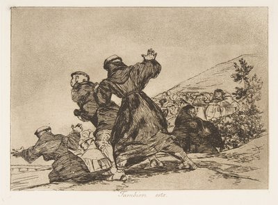 「The Disasters of War」のプレート 43 The Disasters of War: 「This ...、1810 年、1863 年に出版。 作： Francisco de Goya